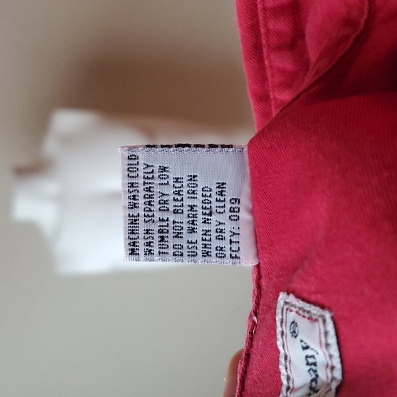 EUC. VTG. Bugle Boy Long Sleeve Button Up Shirt, L, Red - Picture 9 of 9